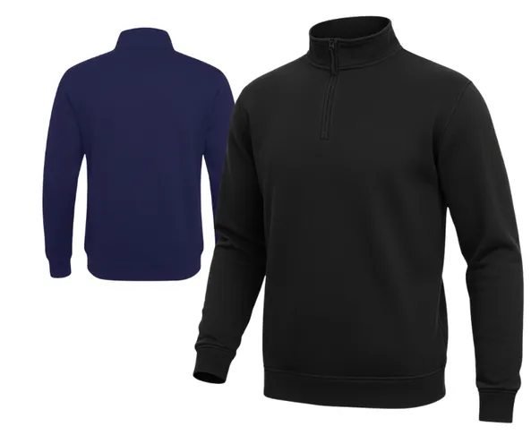 AQUA 1/4 ZIP SWEATSHIRT