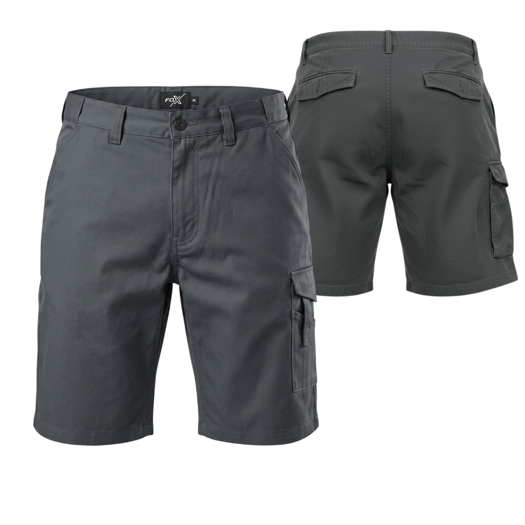 POLYCOTTON CARGO SHORTS