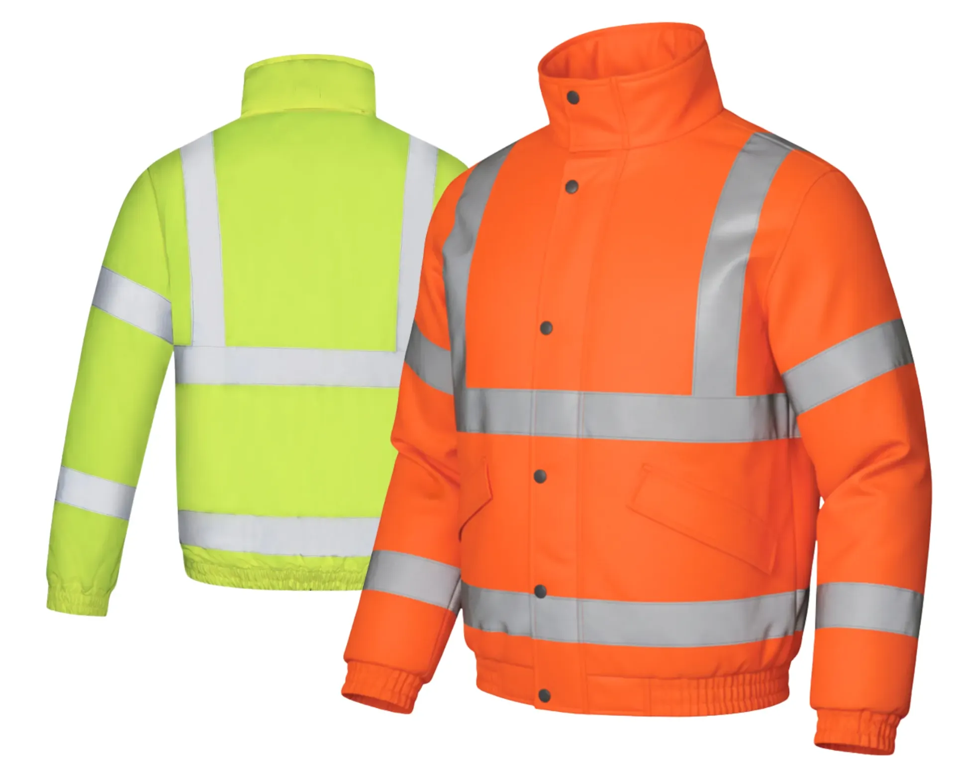AQUA HI VIS BOMBER JACKET