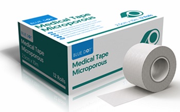 MICROPOROUS TAPE 2.5CMx10M PK 12