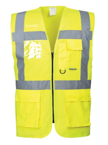 HVW801 HI VIS EXEC VEST C.W ID POCKET